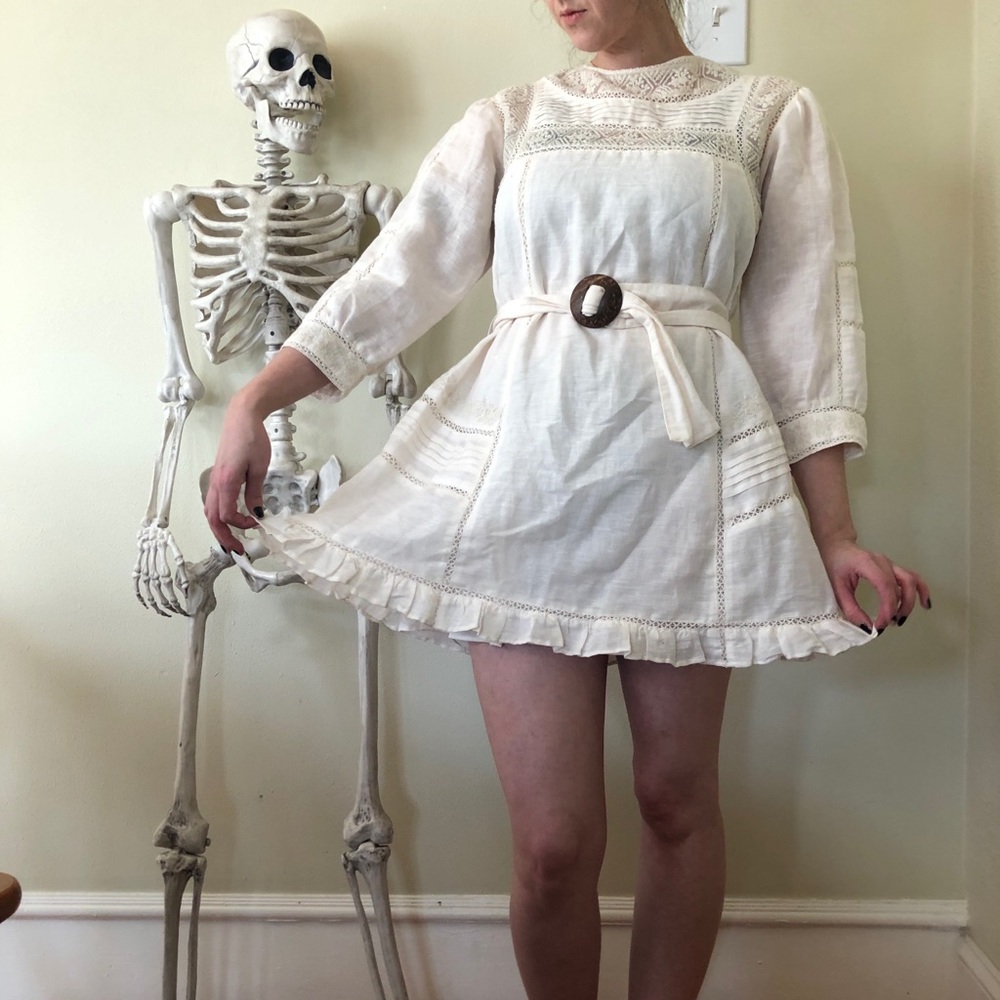 Free People linen tunic/mini dress